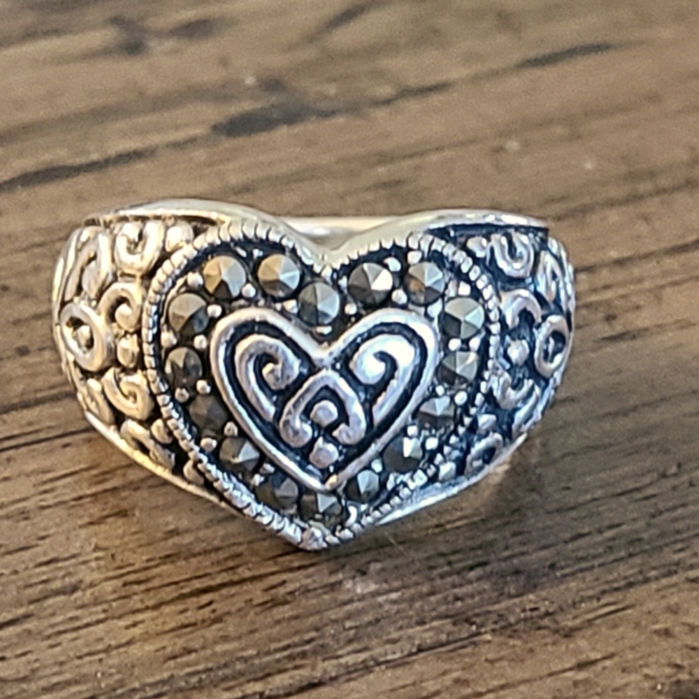 Sterling and Marcasite ring